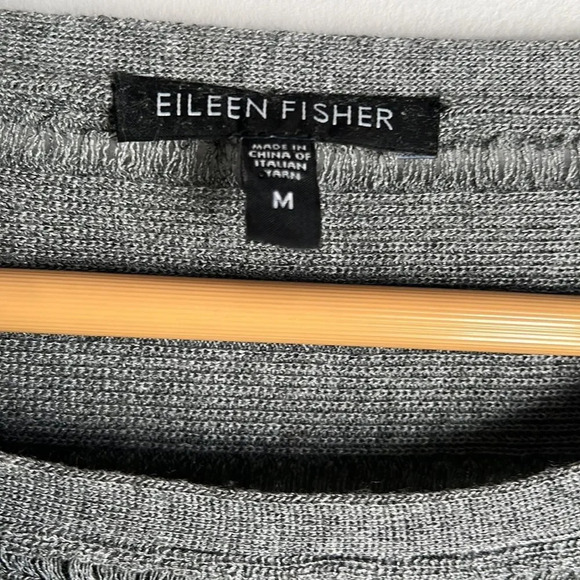 Eileen Fisher Gray Crew Neck Sweater - Picture 6 of 11